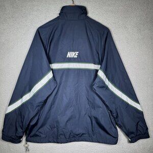 Nike Windbreaker Jacket Full Zip Swoosh Adult Large 2000’s Vintage Y2K Grey Tag